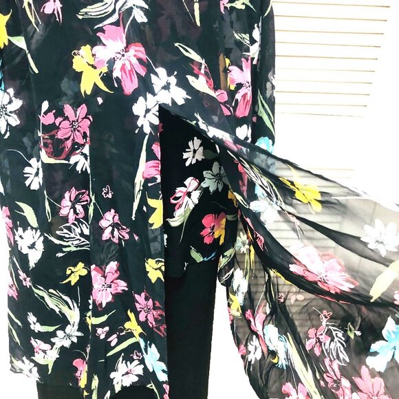 Lane Bryant Womens Tank Top Sheer Overblouse Cold Shoulder Flowy Fairy BOHO 2X - Picture 5 of 10